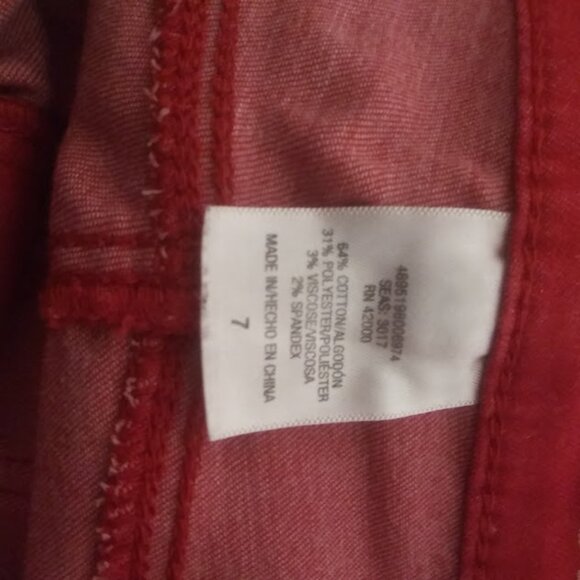Joe Boxer women's size 7 red skinny jeans - Picture 12 of 16